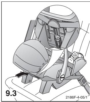 RECARO YOUNG PROFI PLUS - Einbau mit Fahrzeuggurt: - 1