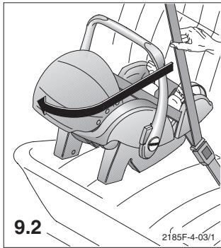 RECARO YOUNG PROFI PLUS - Inbouw met voertuigriem: - 1