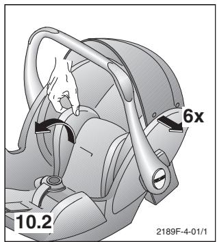 RECARO YOUNG PROFI PLUS - Rimozione del rivestimento: - 1