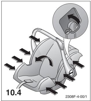 RECARO YOUNG PROFI PLUS - Rimozione del rivestimento: - 3
