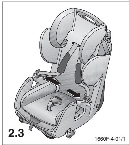 RECARO YOUNG SPORT - - 2.6. Oblęga systemu pasów - 3