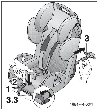 RECARO YOUNG SPORT - - 3.9 Demontage af selesystemet: - 1