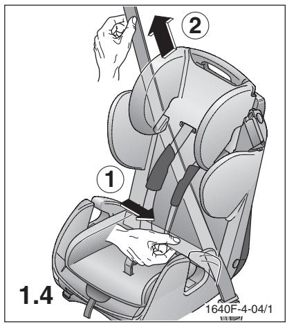 RECARO YOUNG SPORT - - 1.5 Mocowanie fotelika pasem trzypunktowym - 4