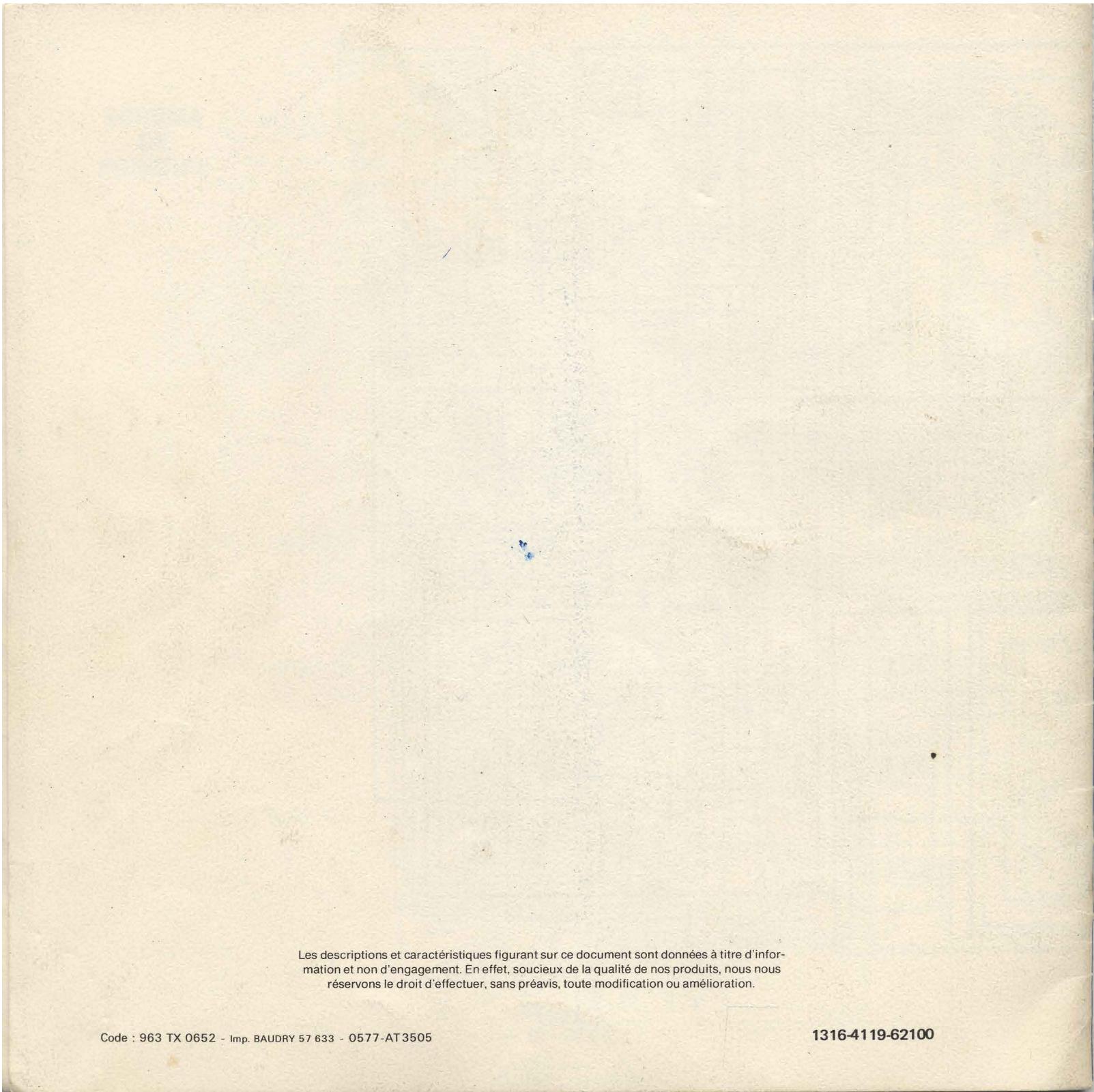 CONTINENTAL EDISON AT 9728 - Caracteristiques Principales - 3