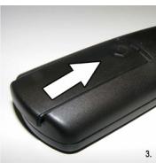 CONTINENTAL EDISON CEDLED321883 - Inserting the Batteries into the Remote - 2