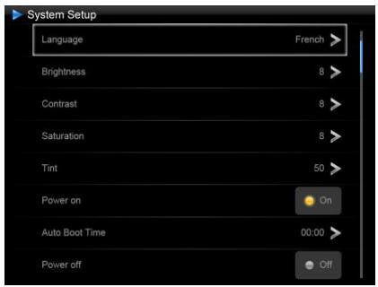 TELEFUNKEN DPF10333 - In-/uitschakelen van de lichtsensor - 1