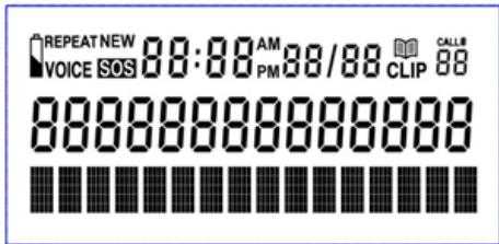 TELEFUNKEN TF 591, TF591, TF591 - PANTALLA DEL TELEFONO - 1