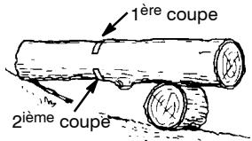MCCULLOCH CS330 - DEBITAGE AVEC UNE BUCHE OU UN SUPPORT - 2
