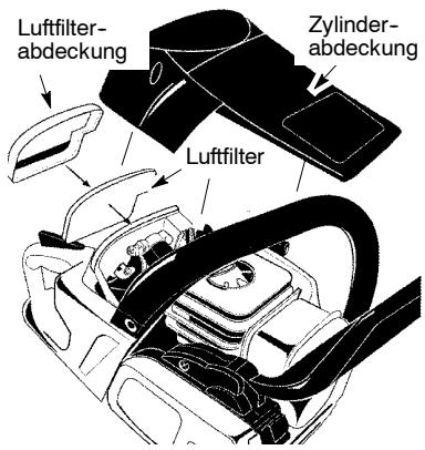 MCCULLOCH CS330 - Luftfilter reinigen: - 1