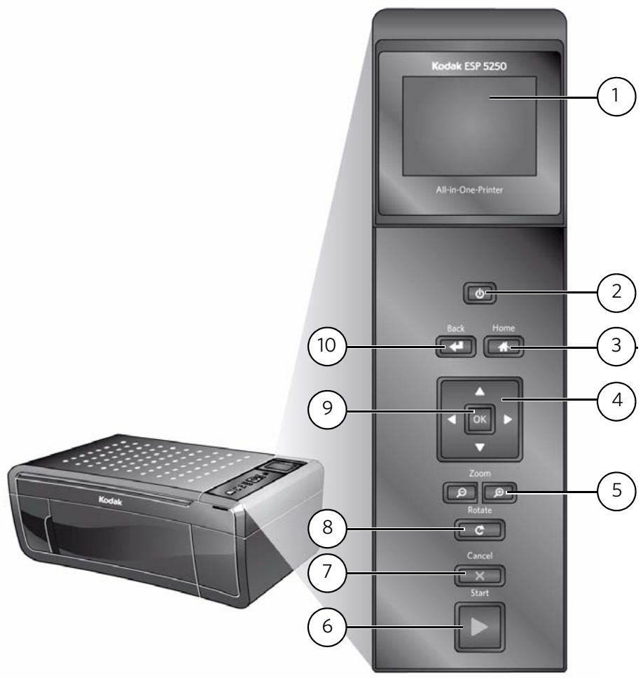 KODAK ESP 5200 - Panneau de configuration - 1