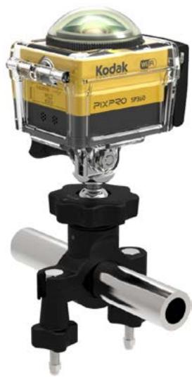 KODAK PIXPRO SP360 VR4K - Support adhésif courbé : Pour rattachement sur un casque ou les autres objets courbés - 8