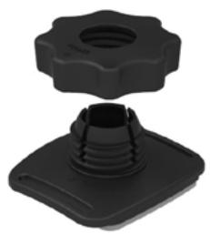 KODAK PIXPRO SP360 VR4K - Support adhésif courbé : Pour rattachement sur un casque ou les autres objets courbés - 1