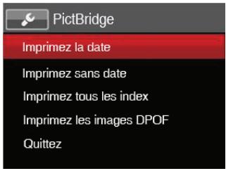 KODAK X53 - Utilisation du menu PictBridge - 1