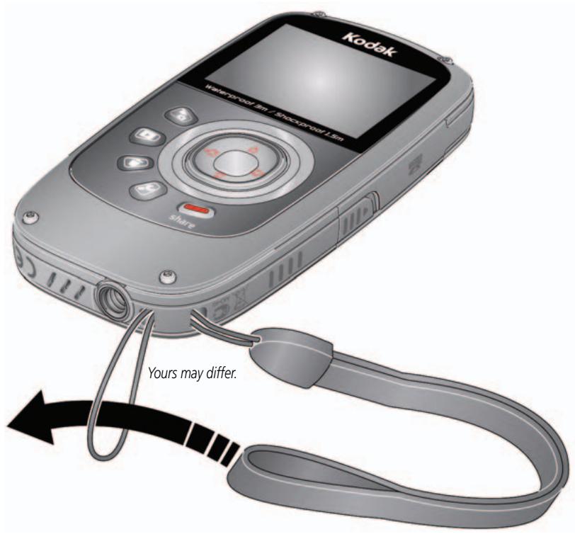 KODAK ZX5 - Connecting the strap - 1