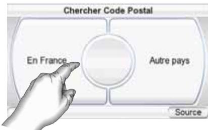 HARMAN KARDON 810 & GPS-810 [GPS-810EU] - NAVIGATION VERS UN CODE POSTAL : - 1