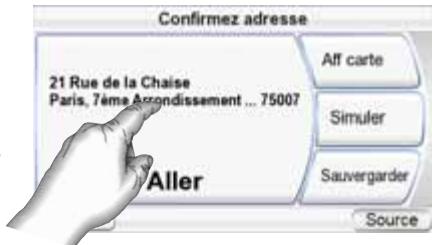 HARMAN KARDON 810 & GPS-810 [GPS-810EU] - SAISIE D'UNE ADRESSE DE RUE - 3