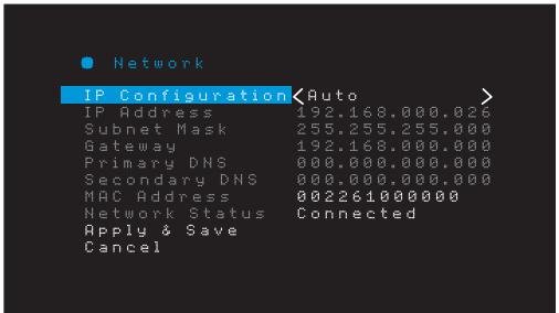 HARMAN KARDON AVR 171 HKTS 35 - Configuration du réseau - 1