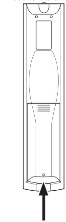 HARMAN KARDON AVR 171 HKTS 35 - Insertion des piles dans la télécommande - 3