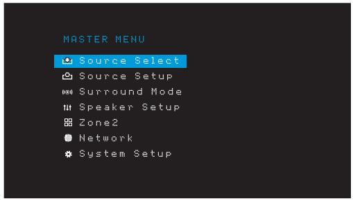 HARMAN KARDON AVR 171S - Usando o Sistema de menu naanela - 1