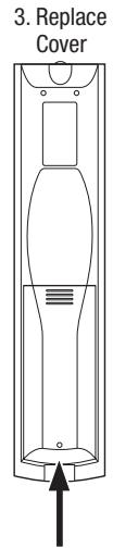 HARMAN KARDON AVR 171S - Install the Batteries in the Remote Control - 3