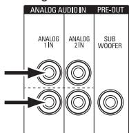HARMAN KARDON AVR 171S - Anschlieben von analogen Audiogeräten - 2