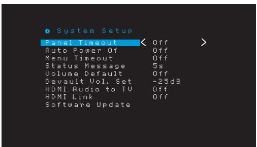 HARMAN KARDON AVR 171S - System Settings - 1