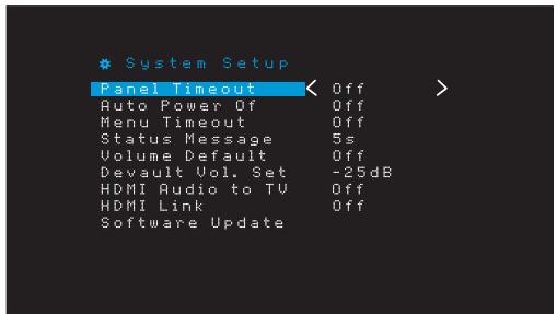 HARMAN KARDON AVR 171S - Paramètres du système - 1