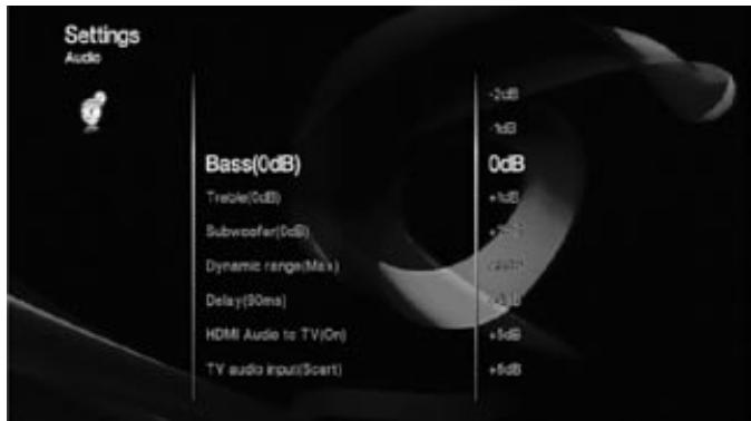 HARMAN KARDON HS 210 - Réglages Audio - 2