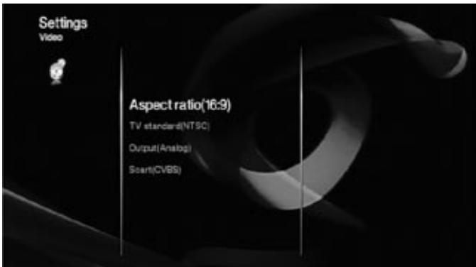 HARMAN KARDON HS 210 - Réglages video - 1