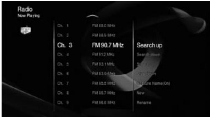 HARMAN KARDON HS 210 - Options des stations radios - 1