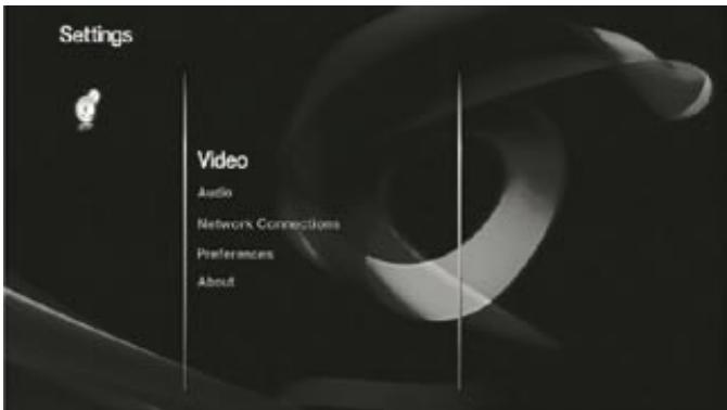 HARMAN KARDON HS 210 - Menu réglages (Settings) - 1