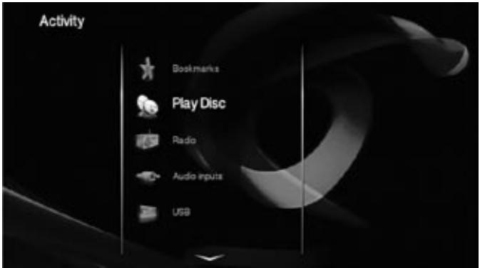 HARMAN KARDON HS 210 - Menu Activité (Activity) - 1