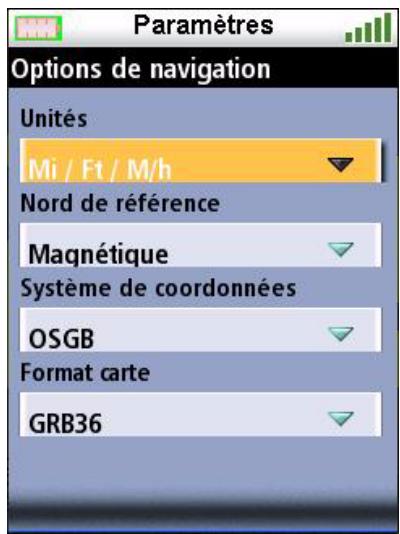 MAGELLAN TRITON 2000 - Régler les options de navigation - 1