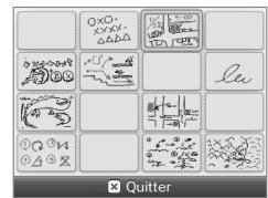 NINTENDO 2DS - A I'ecran des notes de jeu, touchez l'une des notes et commencez a écrire ou a dessiner. - 1