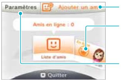 NINTENDO 3DS - Ecran de la lista d'amis - 1