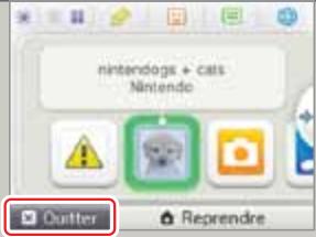 NINTENDO 3DS - Quitter ou intercompre un jeu - 2