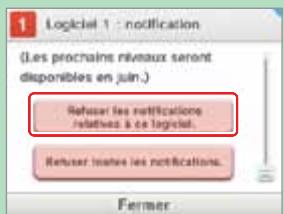 NINTENDO 3DS - Pour cesser de receivevoir des notifications - 1