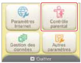 NINTENDO 3DS - Modifier ou enlever une restriction - 1