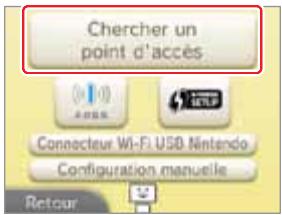 NINTENDO 3DS - Configurer en utilisant Chercher un point d'accès - 2