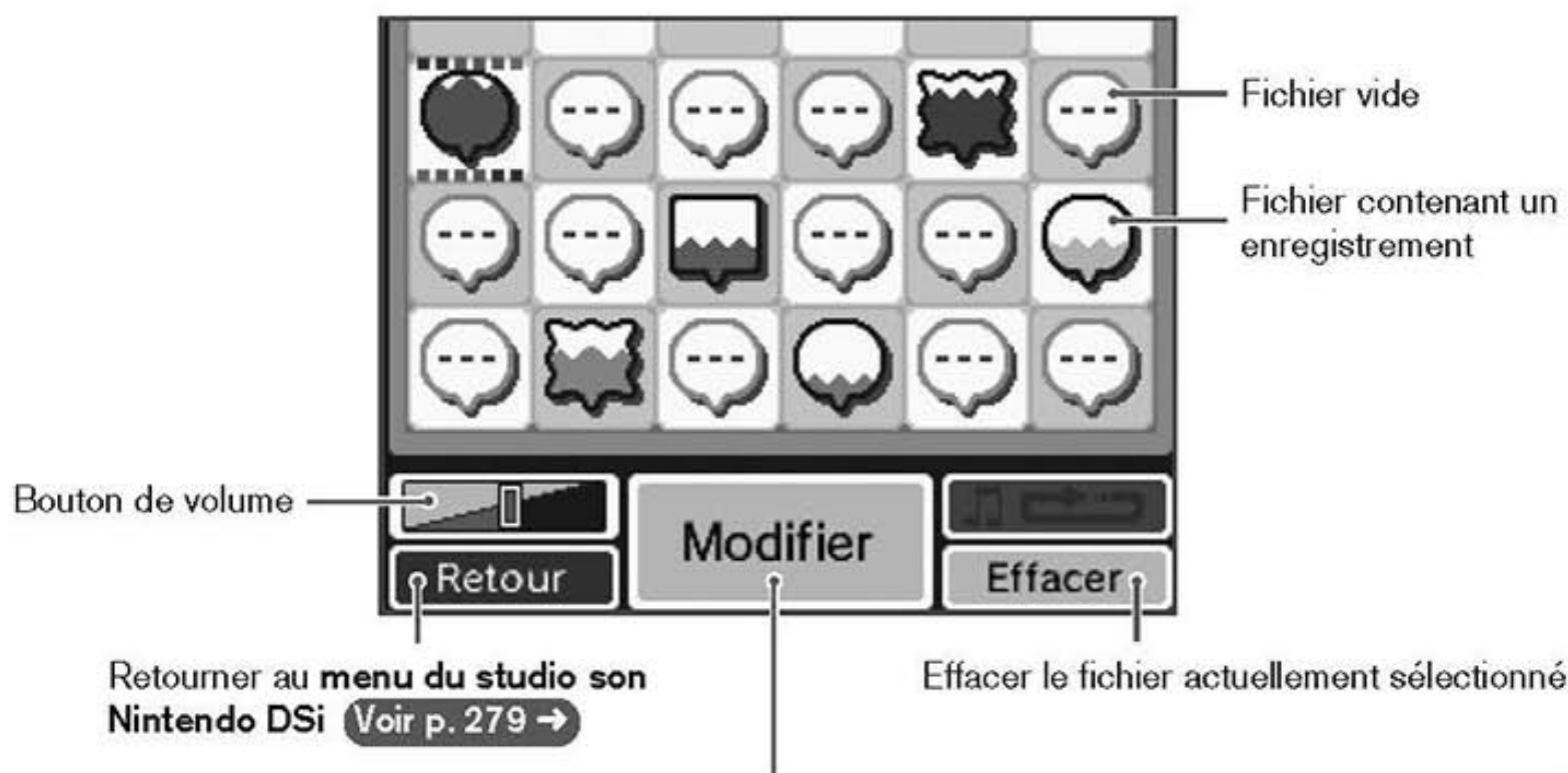 NINTENDO DSI - Enregistrer et modifier des sons - 1