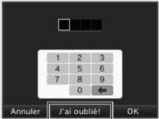 NINTENDO DSI - Vous avez oublié votre code secret ou la réponse à votre question personnelle - 2