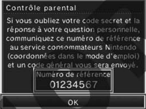 NINTENDO DSI - En cas d'oubli de votre code secret / réponse à votre question personnelle - 4