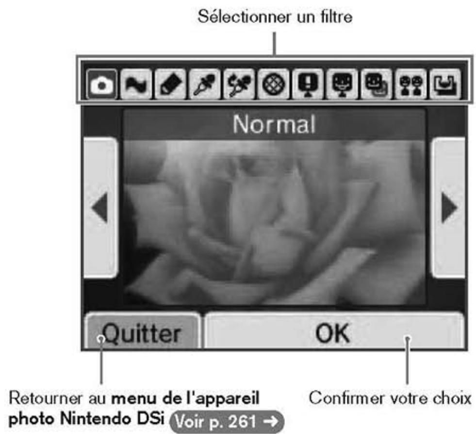 NINTENDO DSI - Choisir un filtré - 1