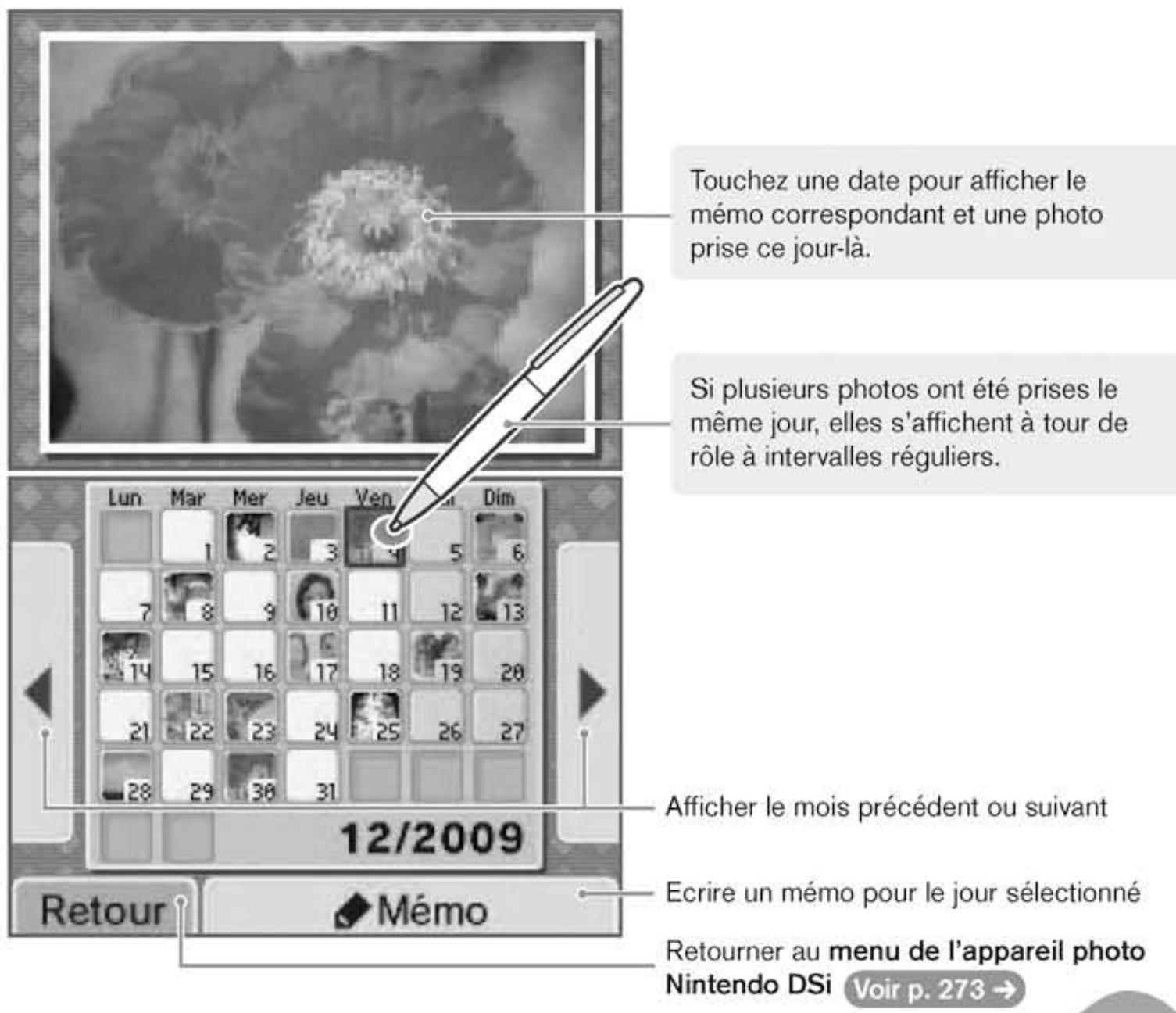 NINTENDO DSI XL - Calendrier - 1