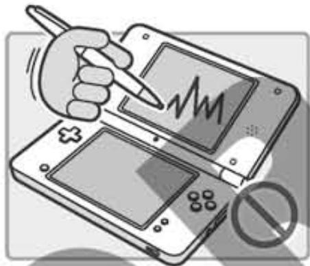 NINTENDO DSI XL - Consignes d'utilisation du stylet Nintendo DSi XL ou du stylet Nintendo DSi XL (grand format) et de l'écran tactile - 3