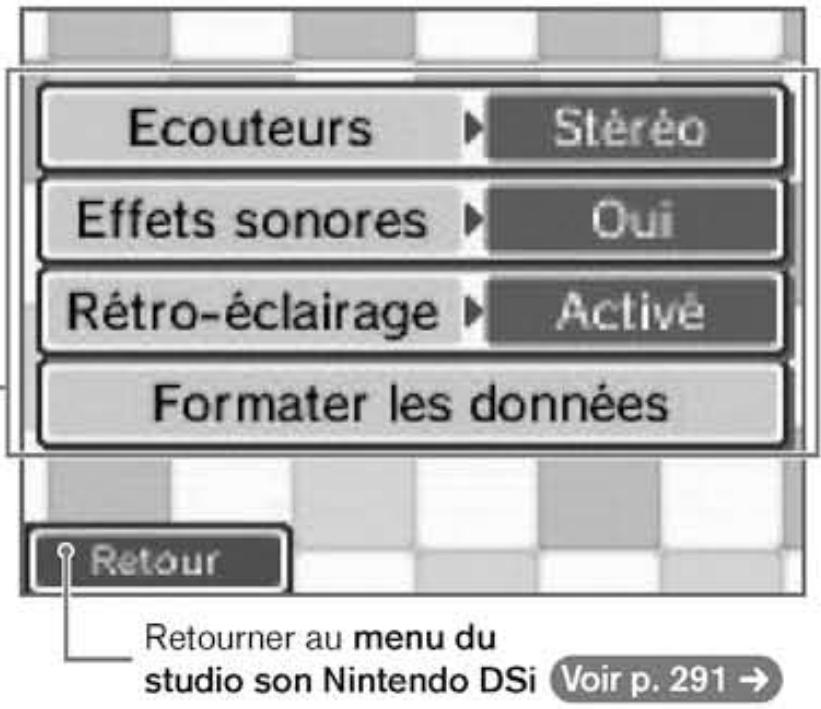 NINTENDO DSI XL - Paramètres - 1
