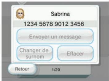 NINTENDO WII - Changer ou effacer des contacts Wii - 1