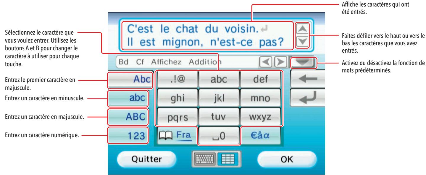 NINTENDO WII - Utiliser les claviers - 2