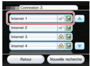 NINTENDO WII - Sélections d'installation Internet pour rechercher un point d'accès - 5