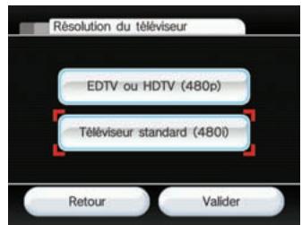 NINTENDO WII - Résolution du téléviseur - 1